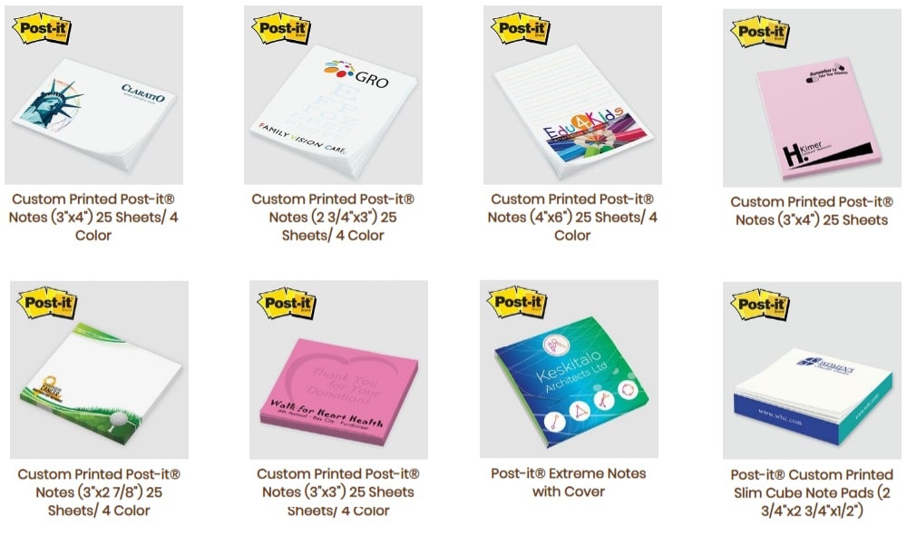 Custom Printed Post It Notes Get Messages to Stick